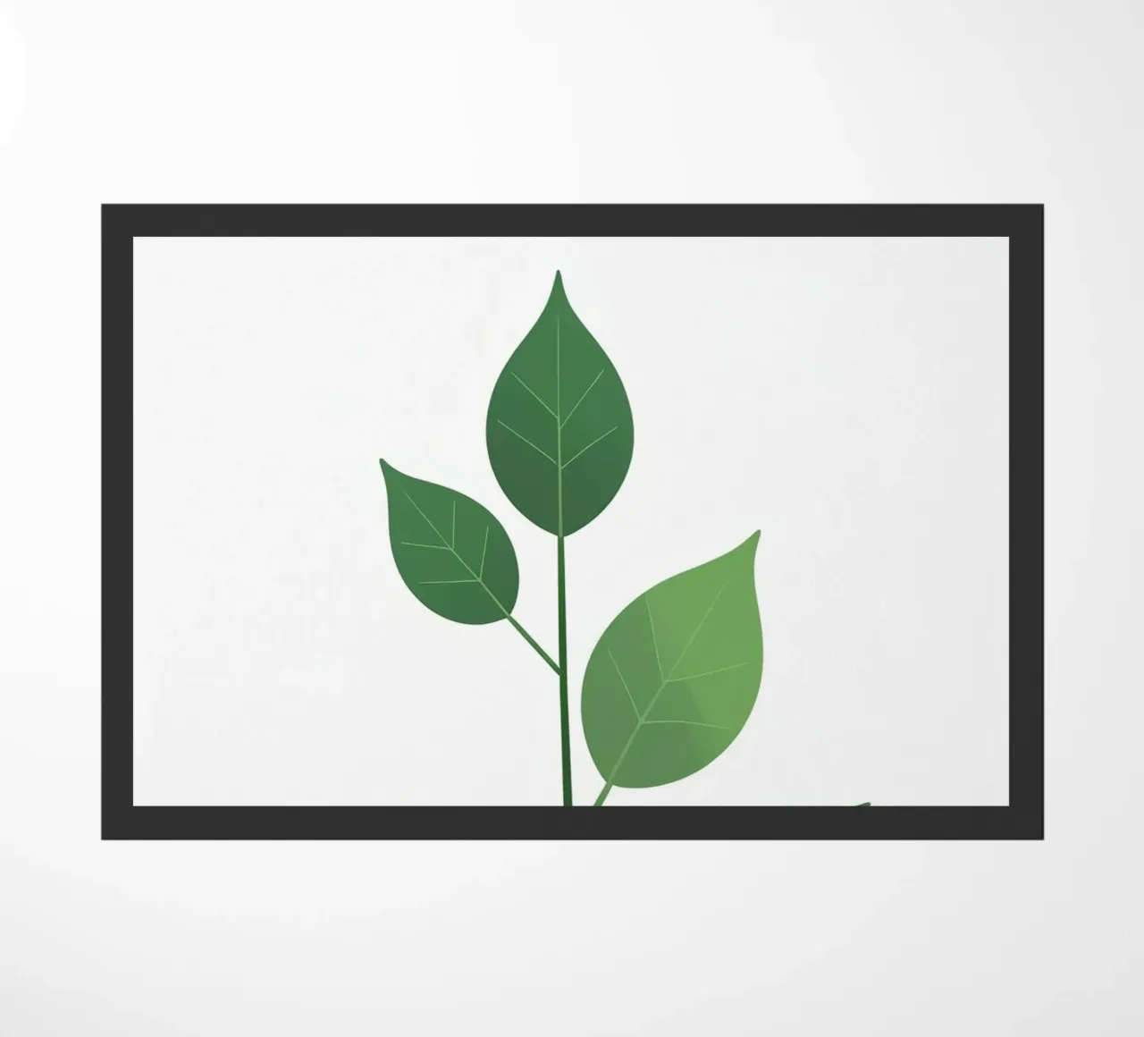 Ramo semplice con 3 foglie zerbino da Botanical Gallery