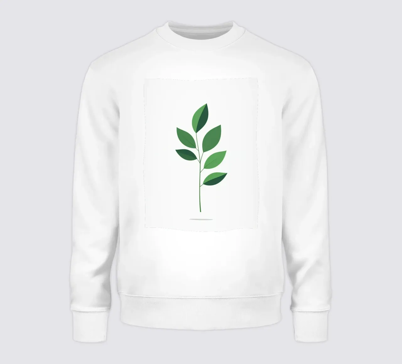 Ramo semplice con 3 foglie felpa da Botanical Gallery
