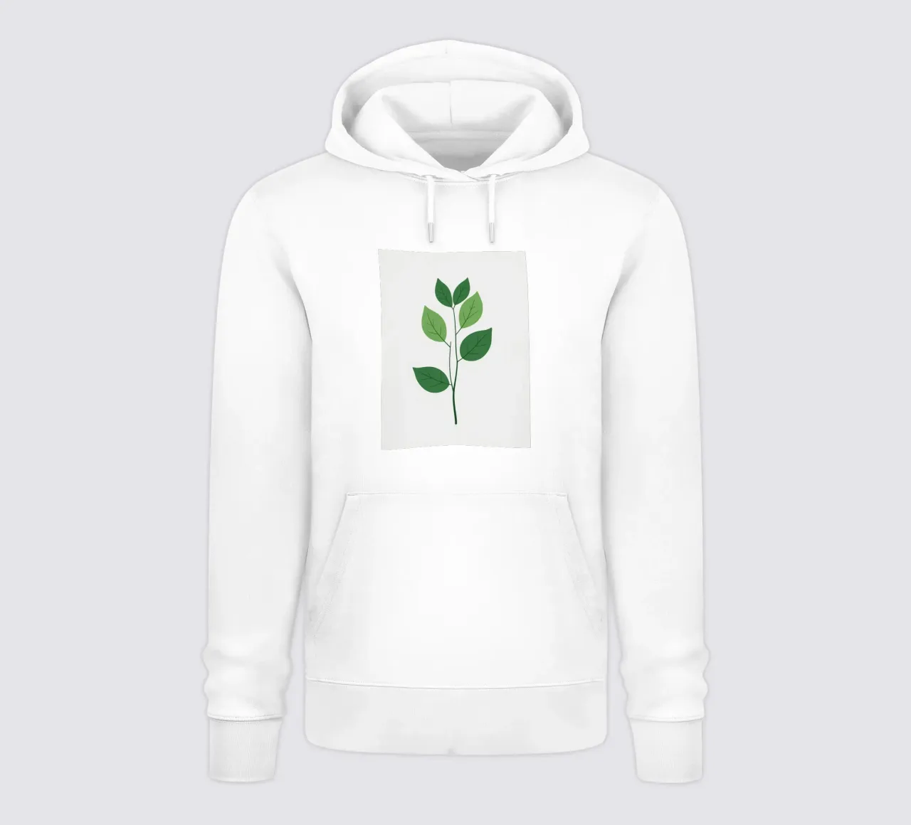 Ramo semplice con 3 foglie felpa con cappuccio da Botanical Gallery
