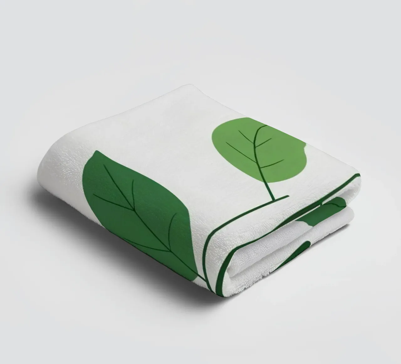 Ramo semplice con 3 foglie asciugamano da bagno da Botanical Gallery