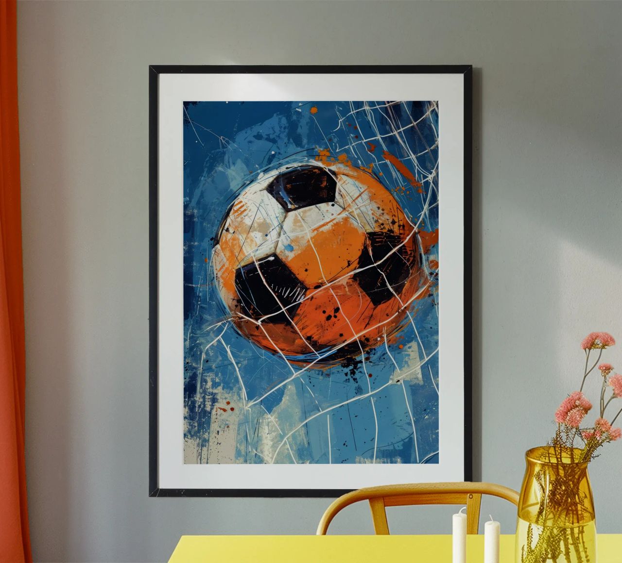 Ballon de football art sportif poster de Justyna Jaszke JBJart