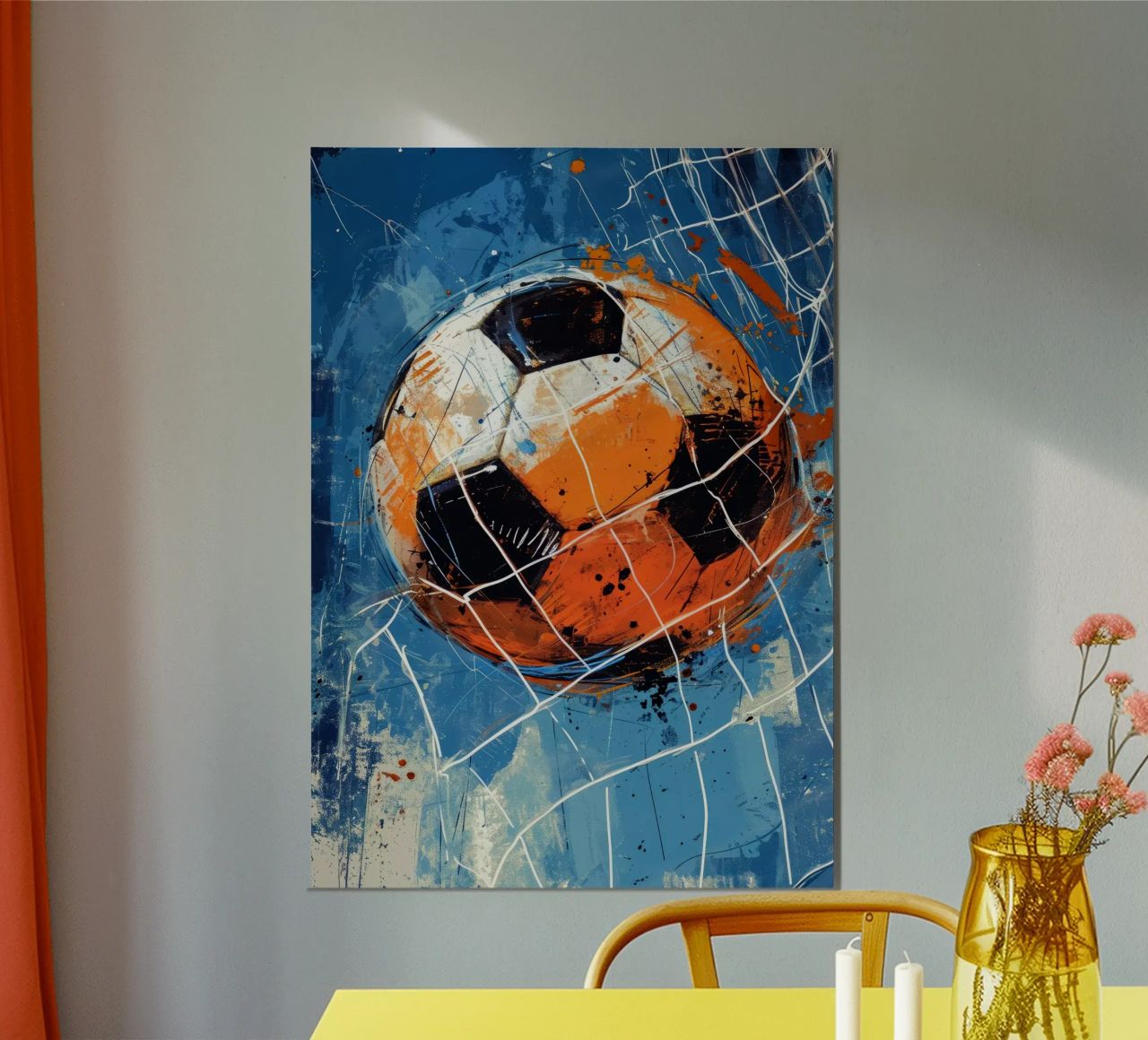 Ballon de football art sportif poster de Justyna Jaszke JBJart