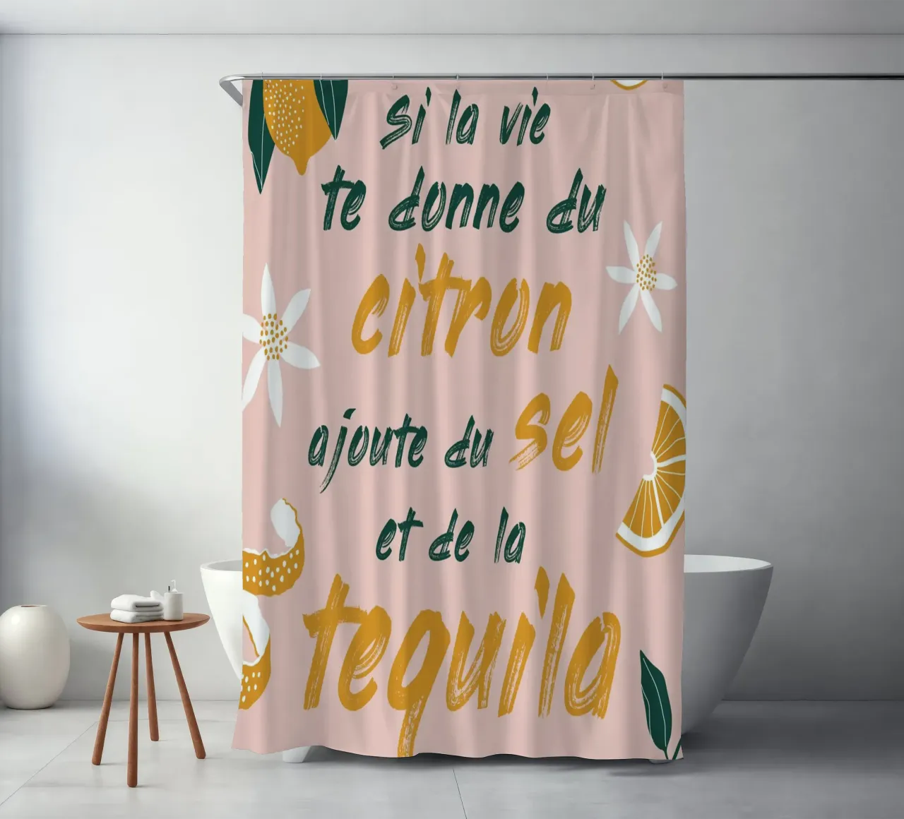 si la vie te donne du citron, ajoute du sel et de la tequila tenda da doccia da alice