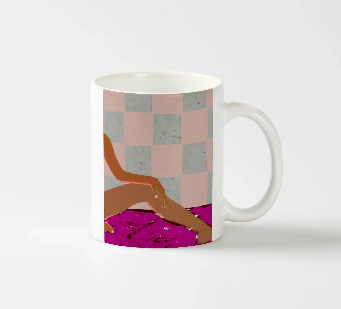 Checked Out ceramic mug by 83oranges.com