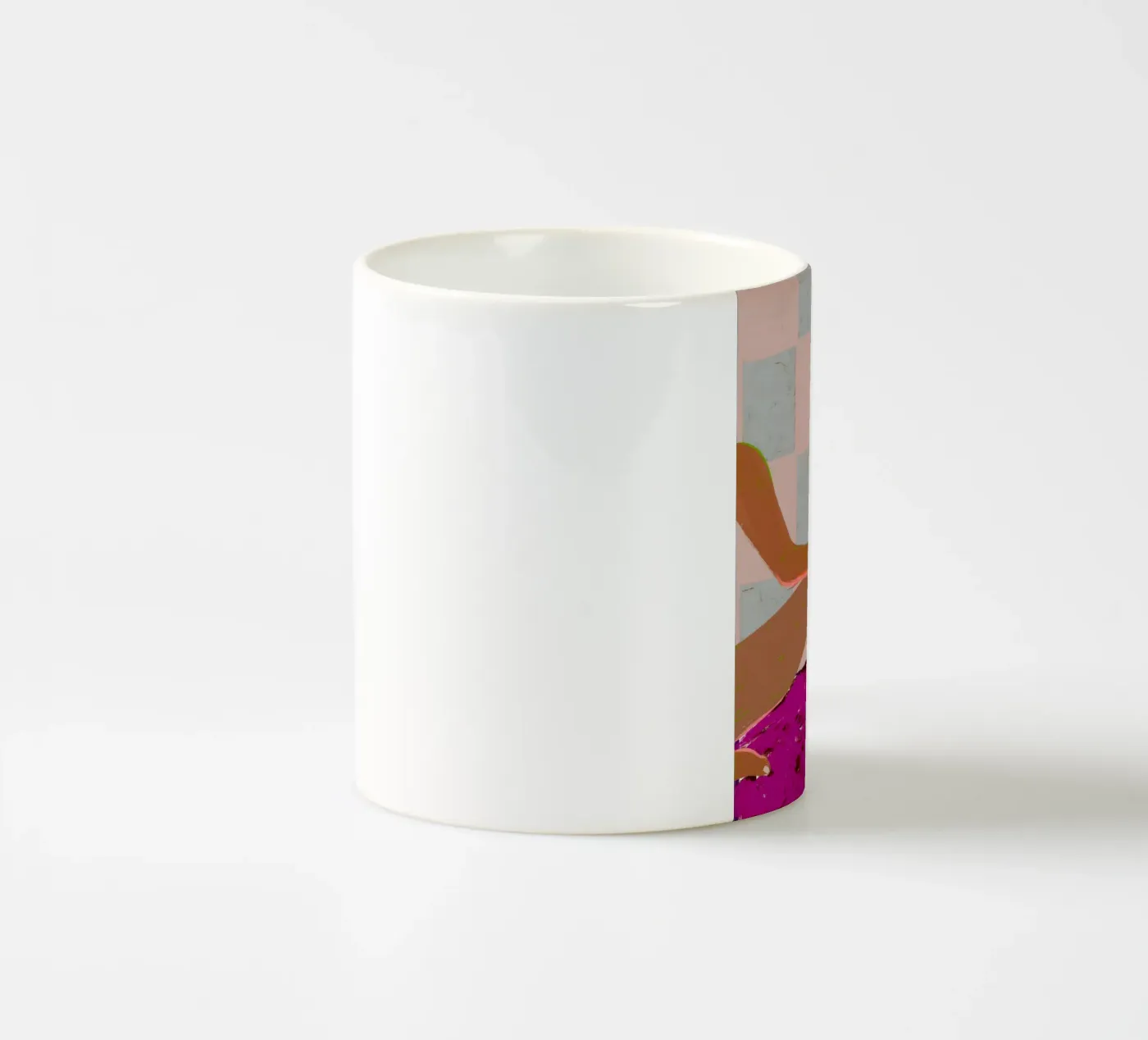 Checked Out ceramic mug by 83oranges.com