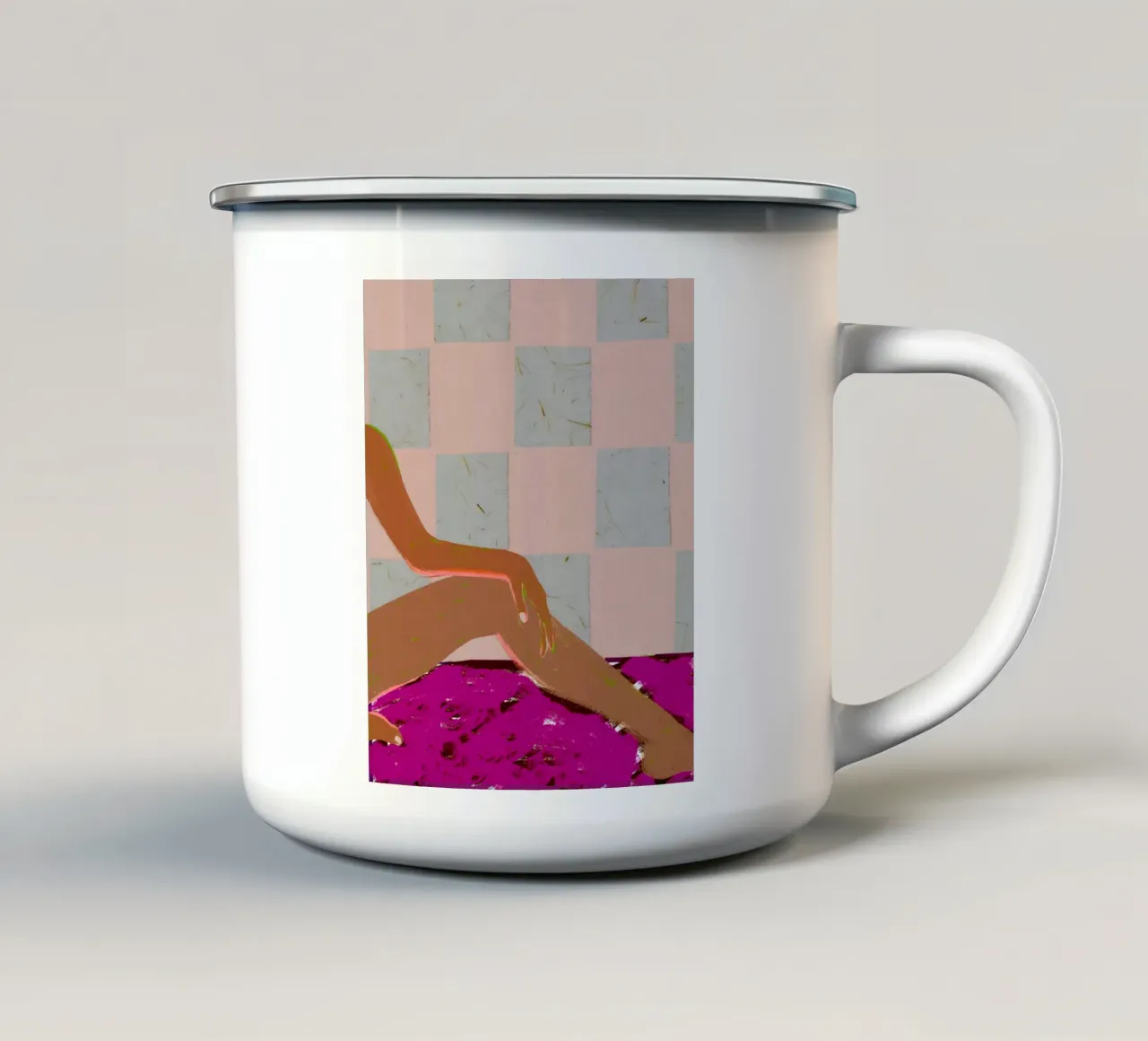 Controllato tazza in smalto da 83oranges