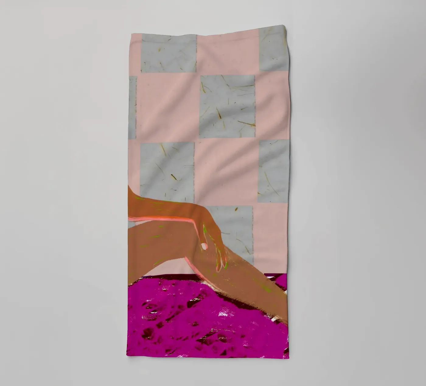 Checked Out towel by 83oranges.com