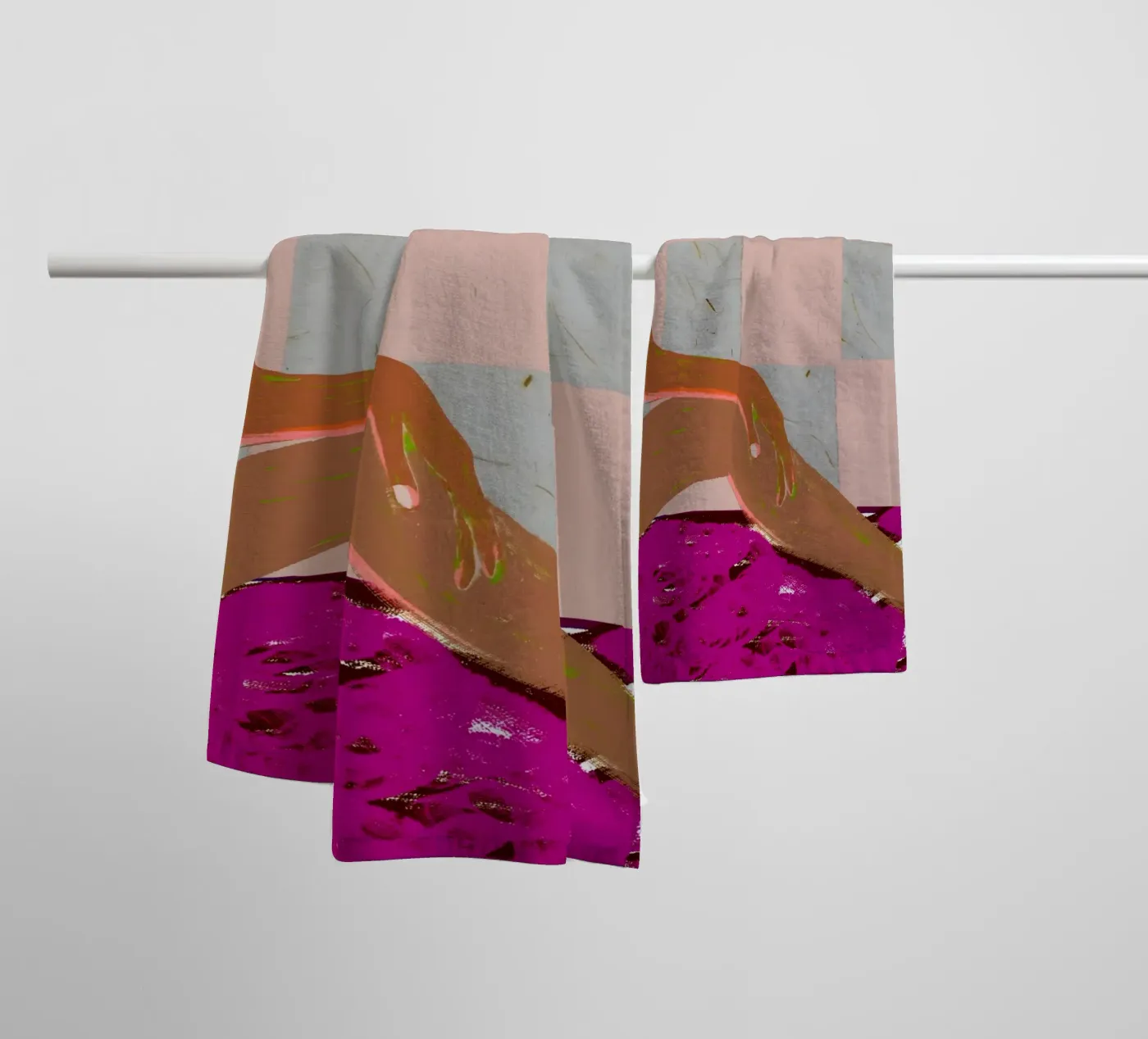 Checked Out towel by 83oranges.com