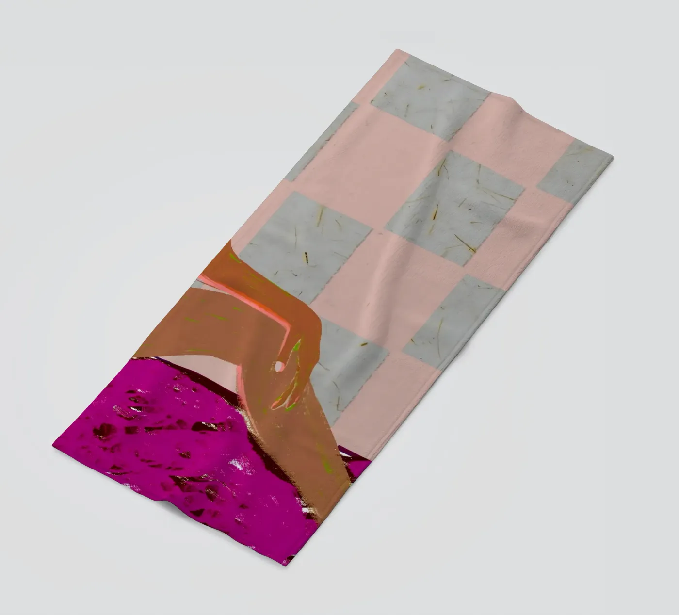 Checked Out beach towel by 83oranges.com