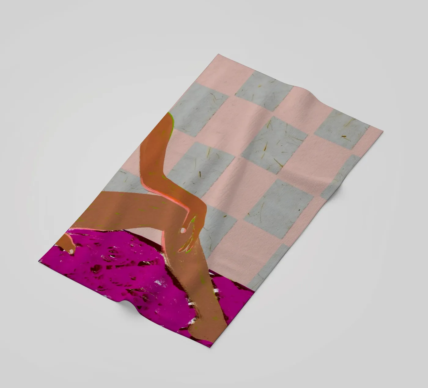 Checked Out beach towel by 83oranges.com