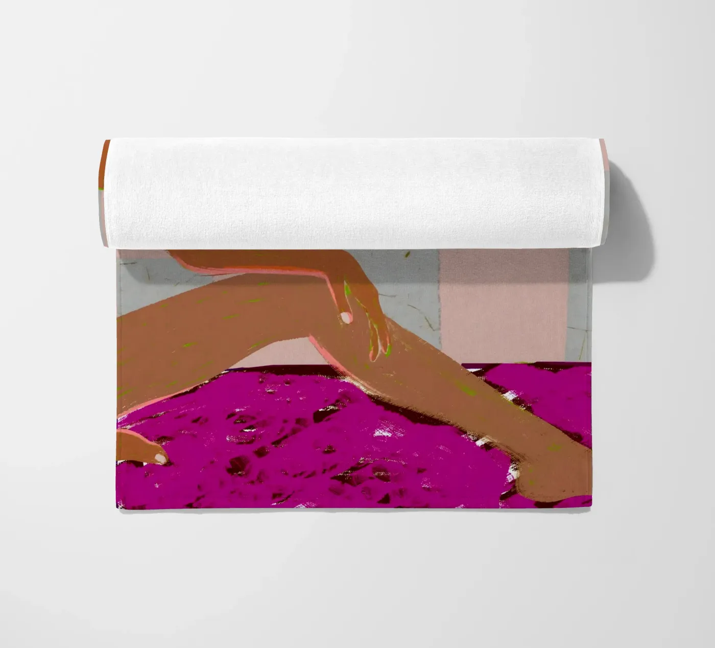 Checked Out beach towel by 83oranges.com