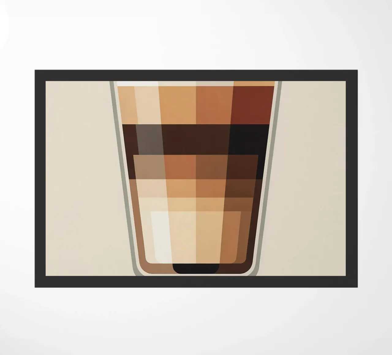 doorsnede van een cappuccino deurmat van LIFESTYLE OBJECTS