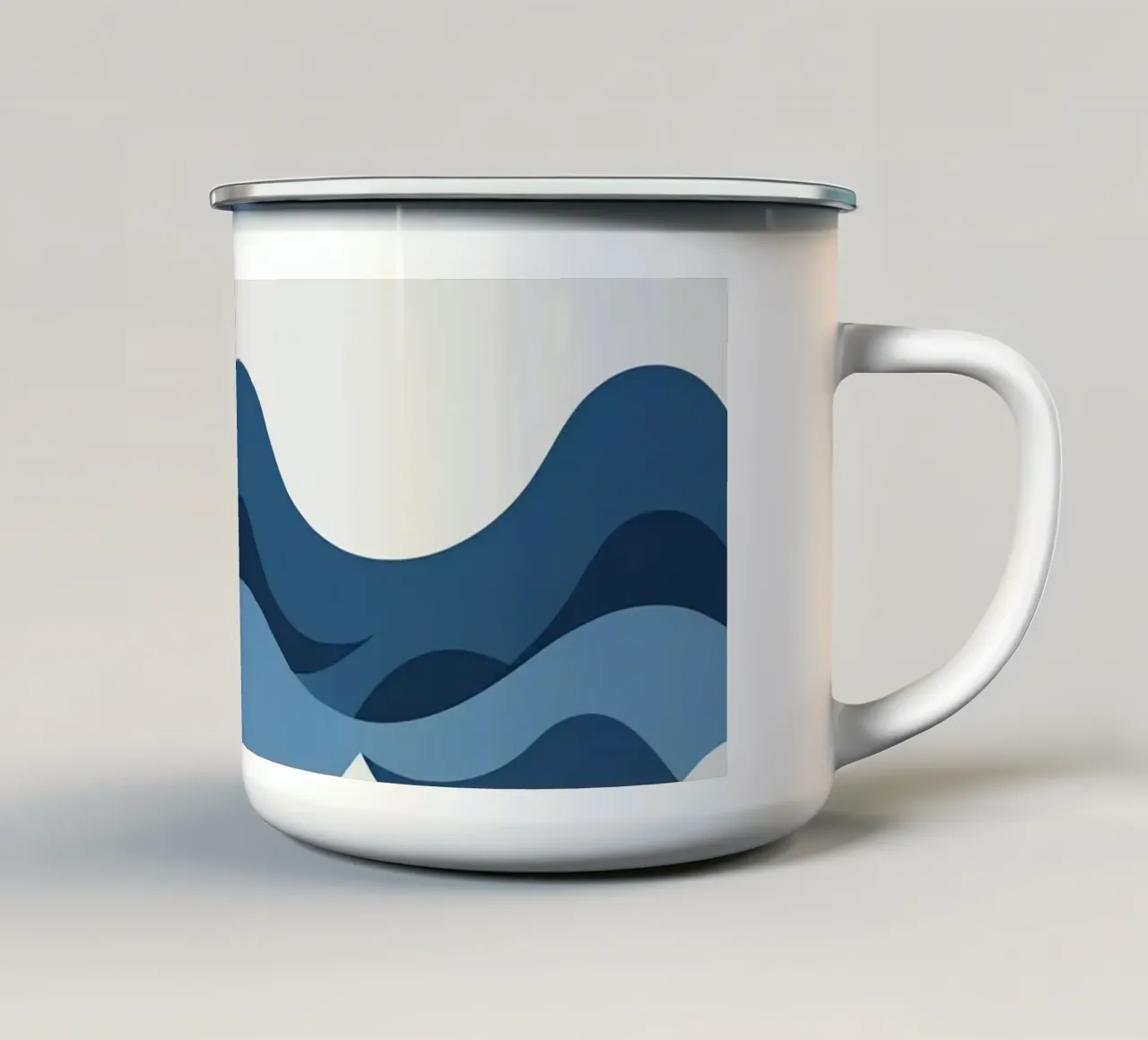 Tre forme d'onda tazza in smalto da LIFESTYLE OBJECTS