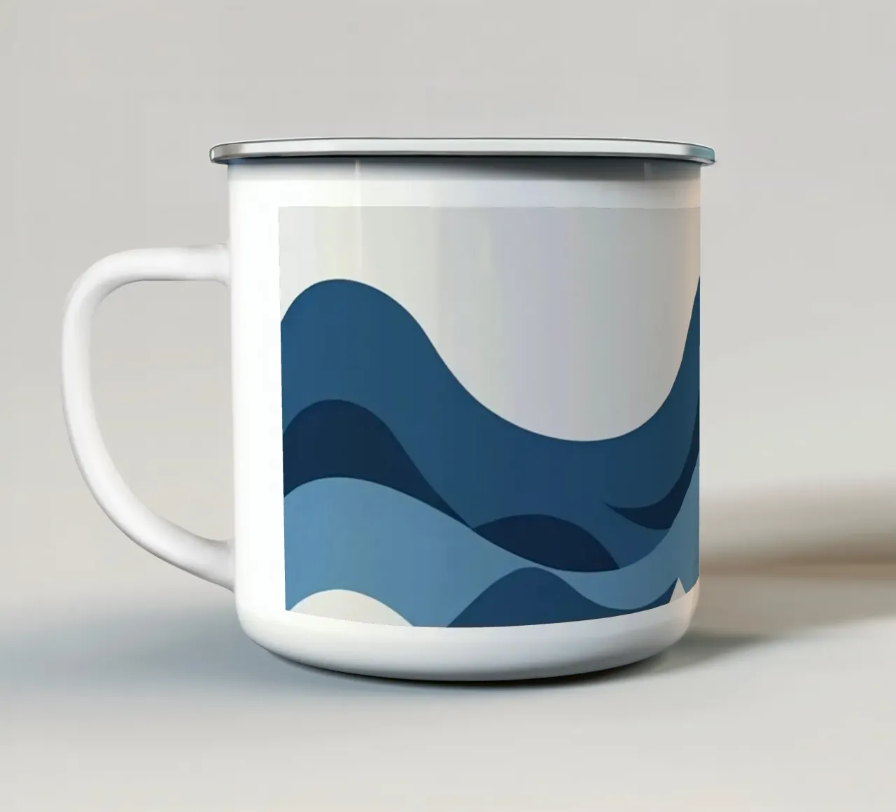 Tre forme d'onda tazza in smalto da LIFESTYLE OBJECTS