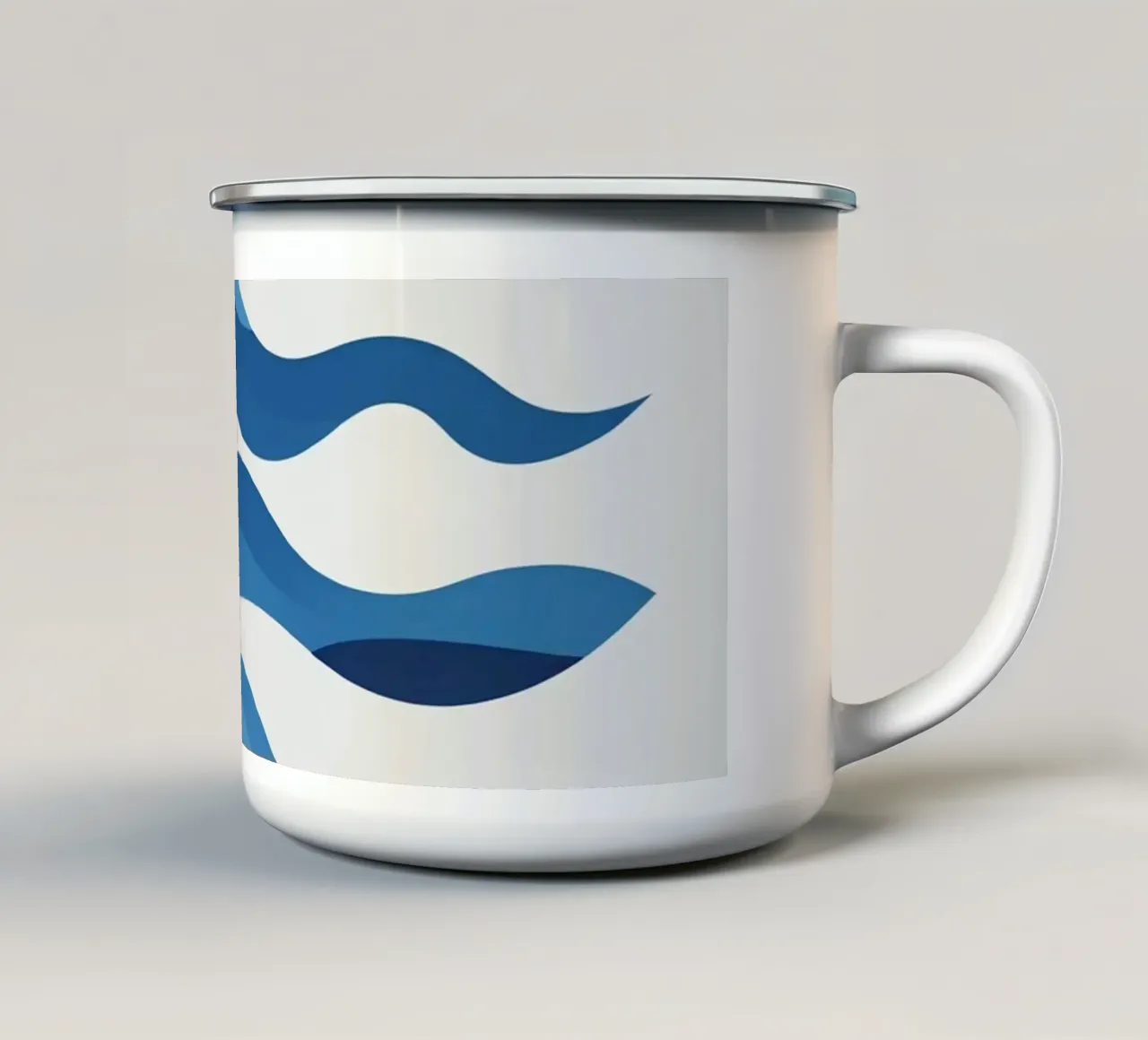 Tre forme d'onda tazza in smalto da LIFESTYLE OBJECTS