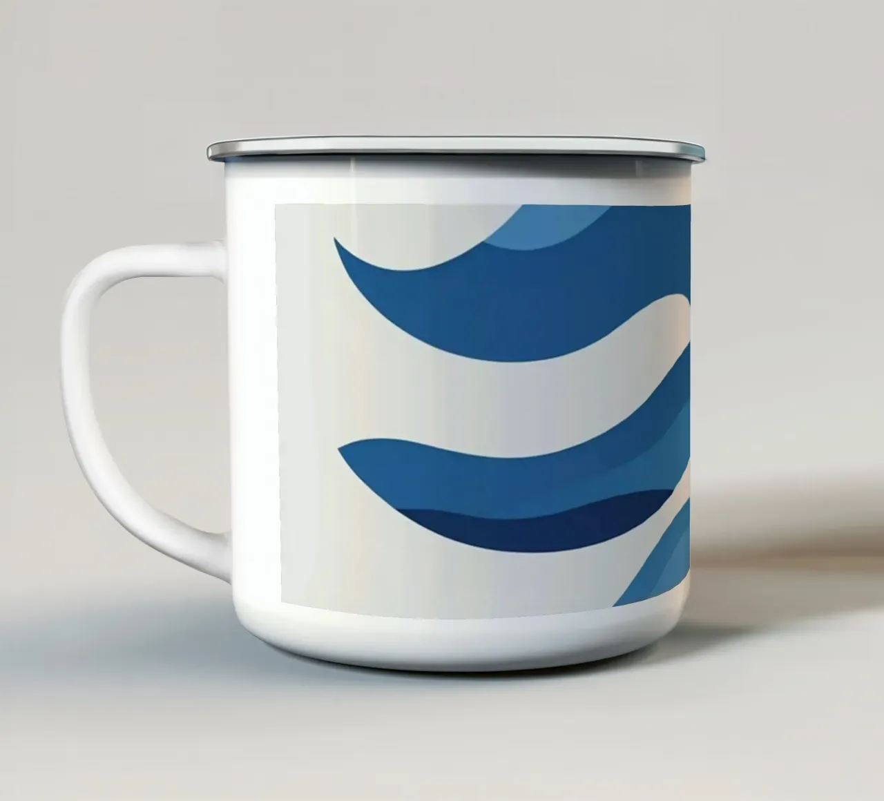 Tre forme d'onda tazza in smalto da LIFESTYLE OBJECTS