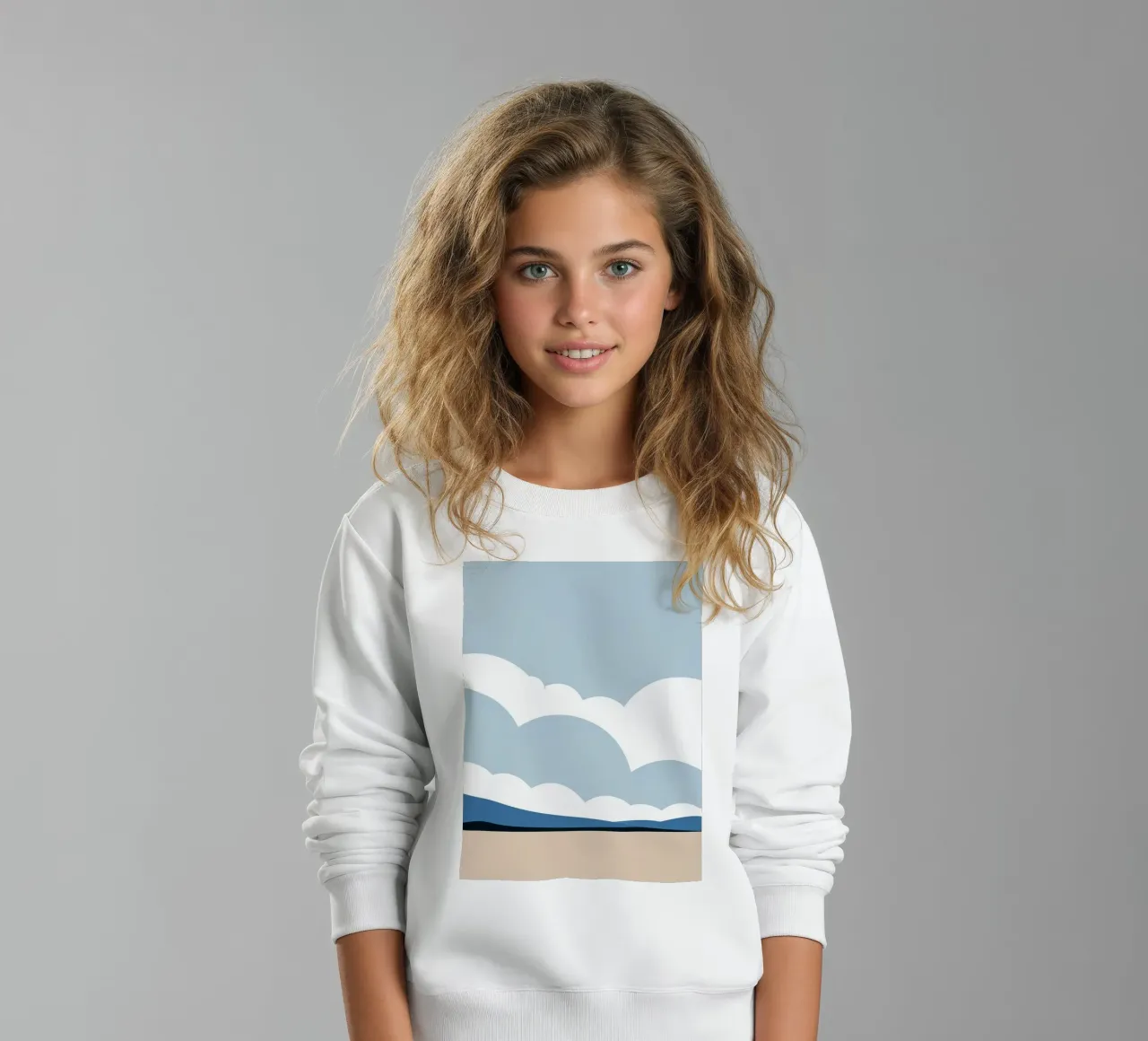 Semplice linea orizzontale che divide la composizione felpa bambino da LIFESTYLE OBJECTS