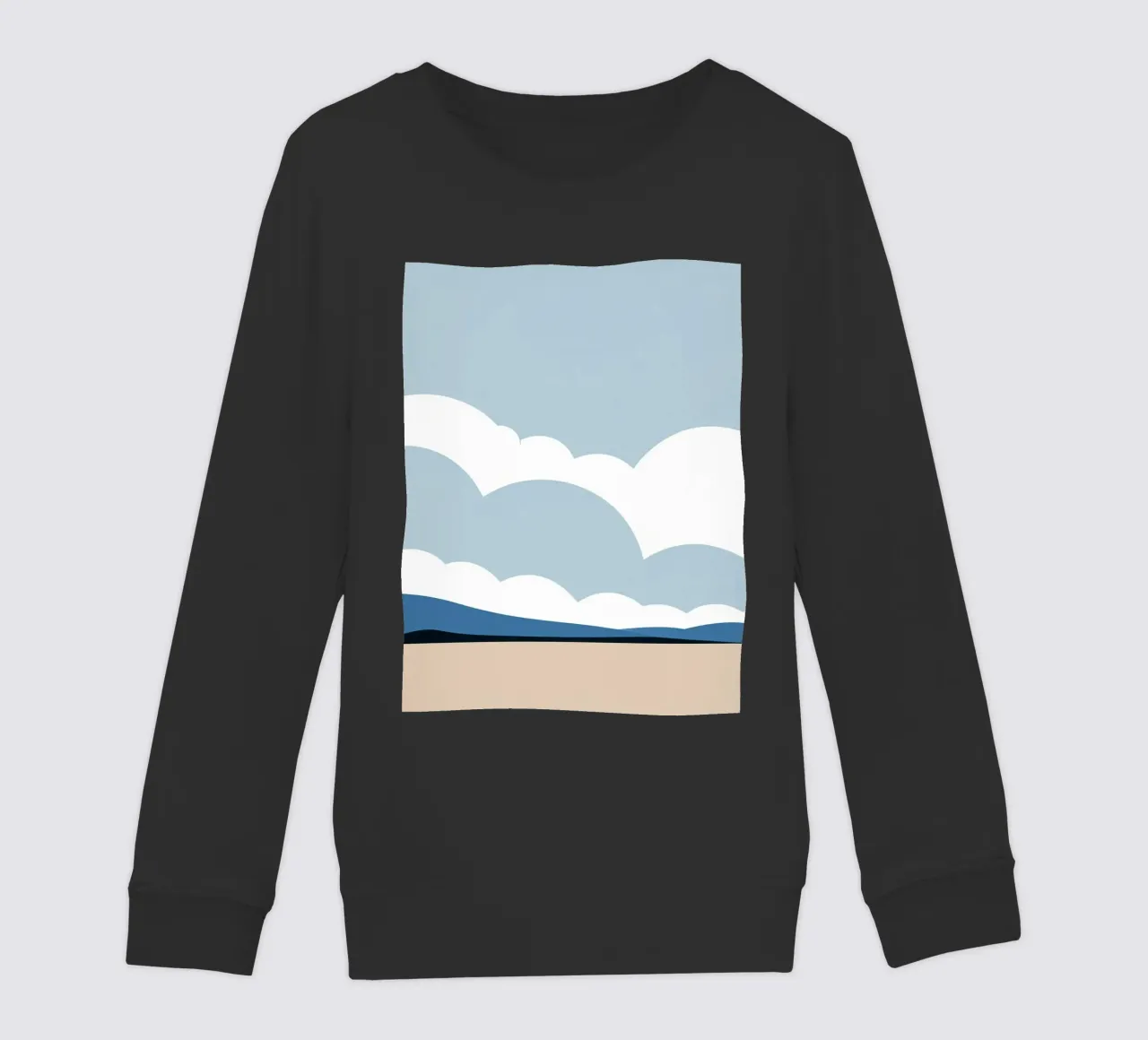 Semplice linea orizzontale che divide la composizione felpa bambino da LIFESTYLE OBJECTS