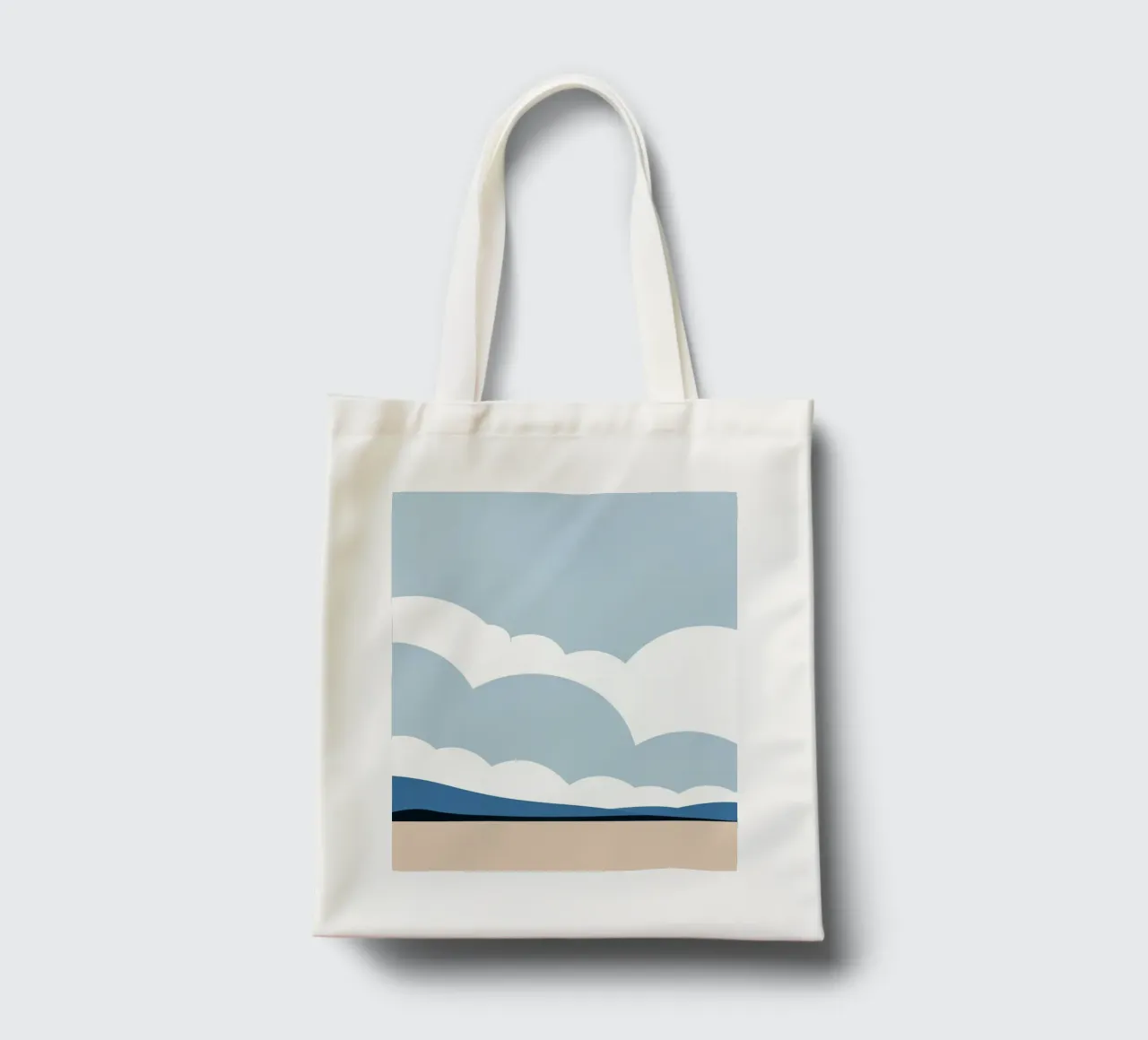 Semplice linea orizzontale che divide la composizione borsa in juta da LIFESTYLE OBJECTS