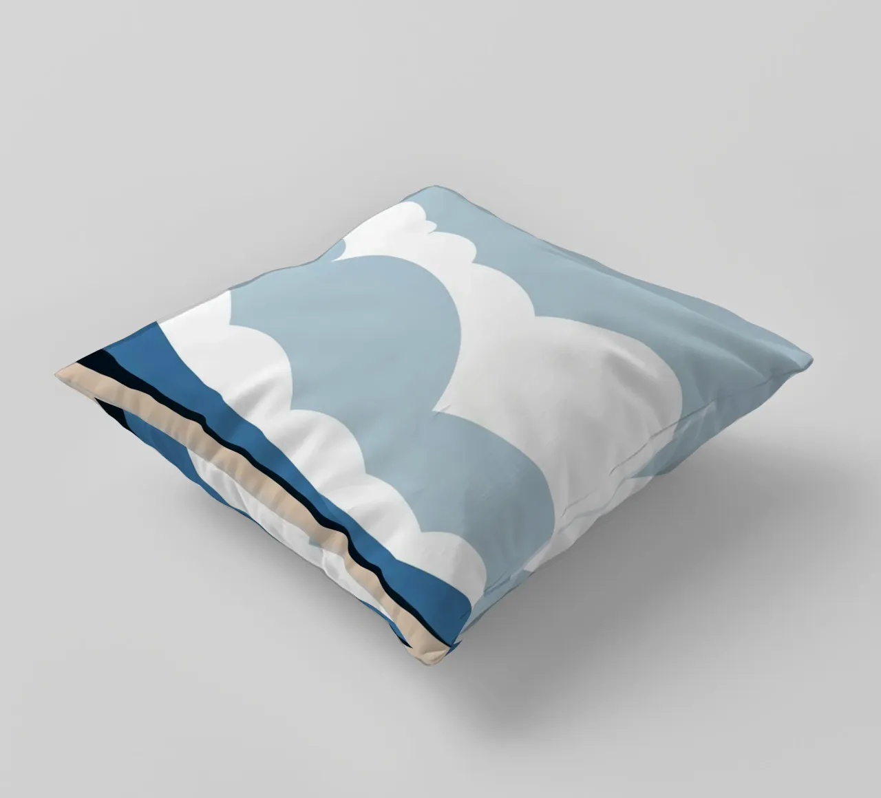 Semplice linea orizzontale che divide la composizione cuscino da LIFESTYLE OBJECTS