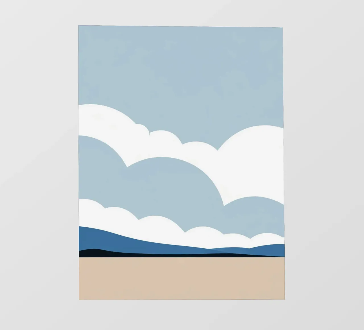 Semplice linea orizzontale che divide la composizione pellicola backlit da LIFESTYLE OBJECTS