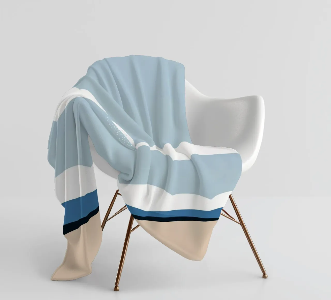 Semplice linea orizzontale che divide la composizione coperta in pile da LIFESTYLE OBJECTS