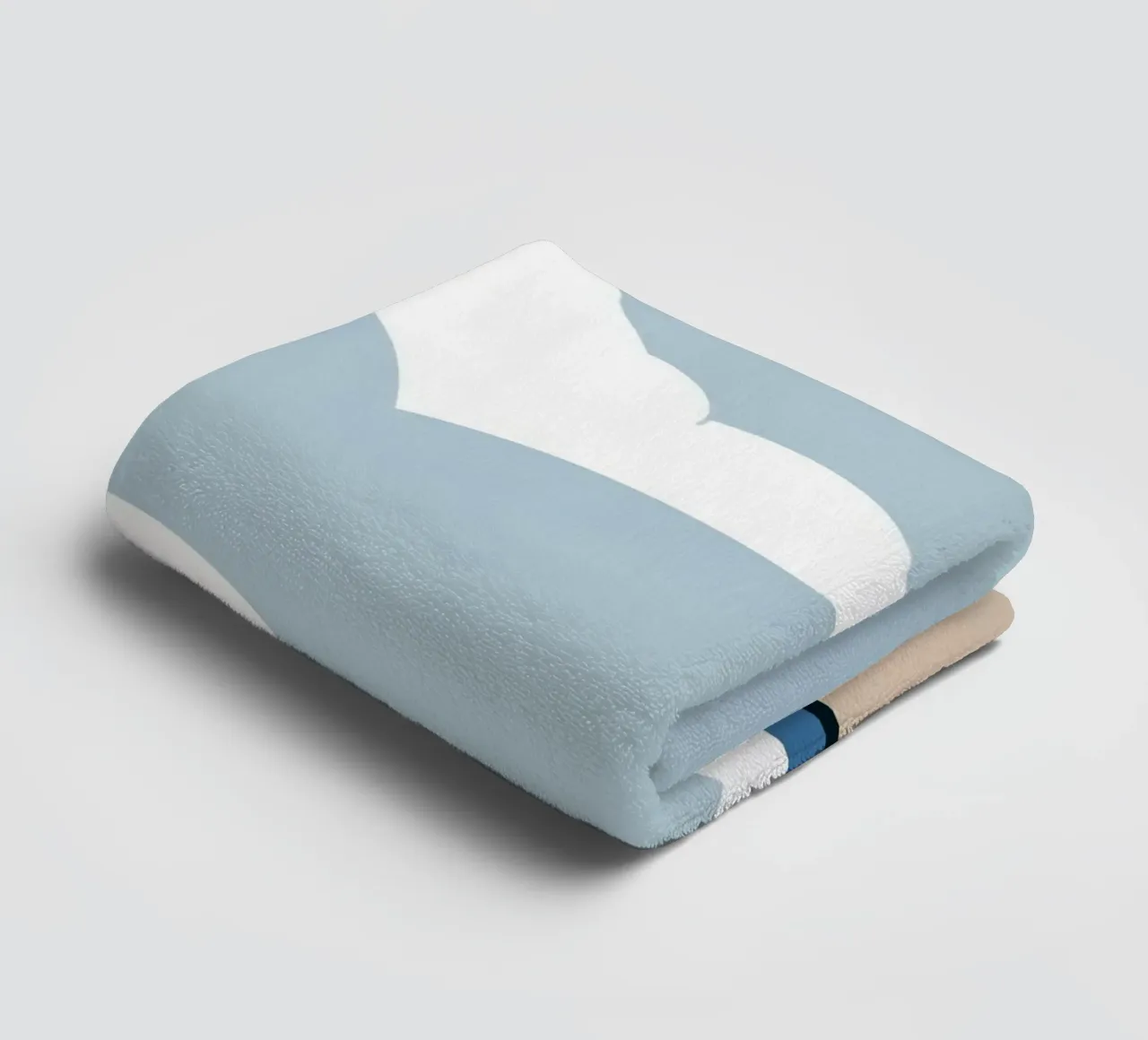 Semplice linea orizzontale che divide la composizione asciugamano da bagno da LIFESTYLE OBJECTS