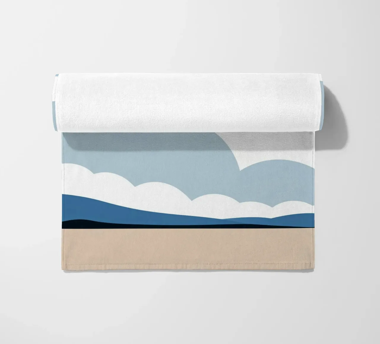 Semplice linea orizzontale che divide la composizione telo mare da LIFESTYLE OBJECTS