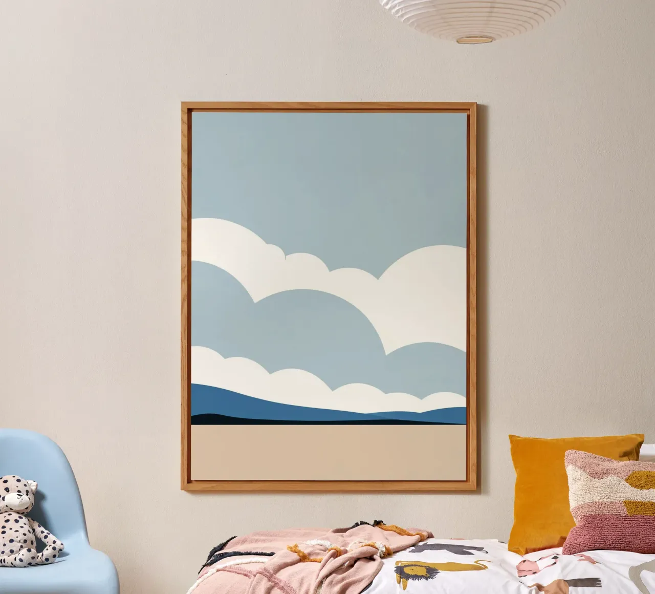 Semplice linea orizzontale che divide la composizione alluminio dibond da LIFESTYLE OBJECTS