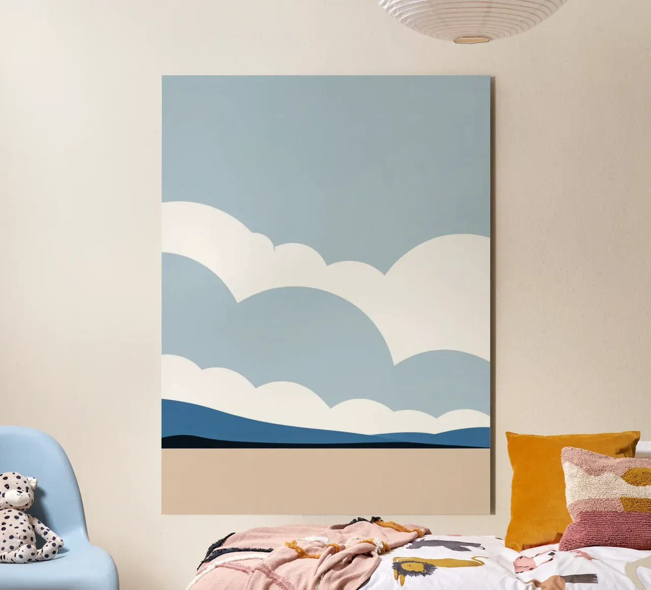 Semplice linea orizzontale che divide la composizione alluminio dibond da LIFESTYLE OBJECTS