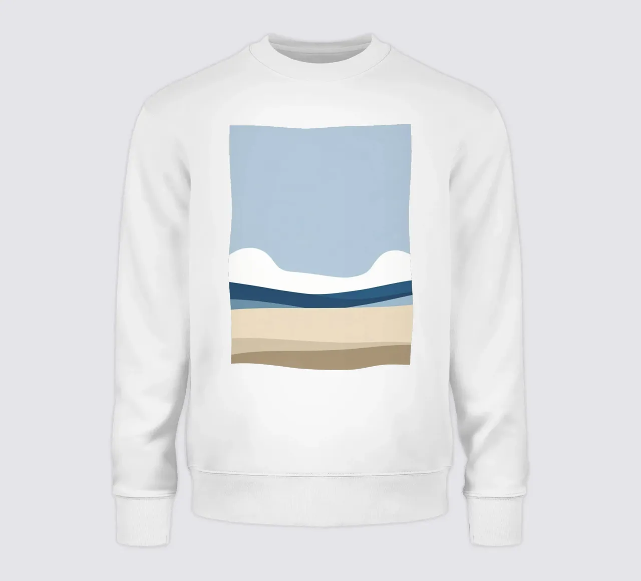 Einfache horizontale Linie, die die Komposition teilt Sweatshirt von LIFESTYLE OBJECTS