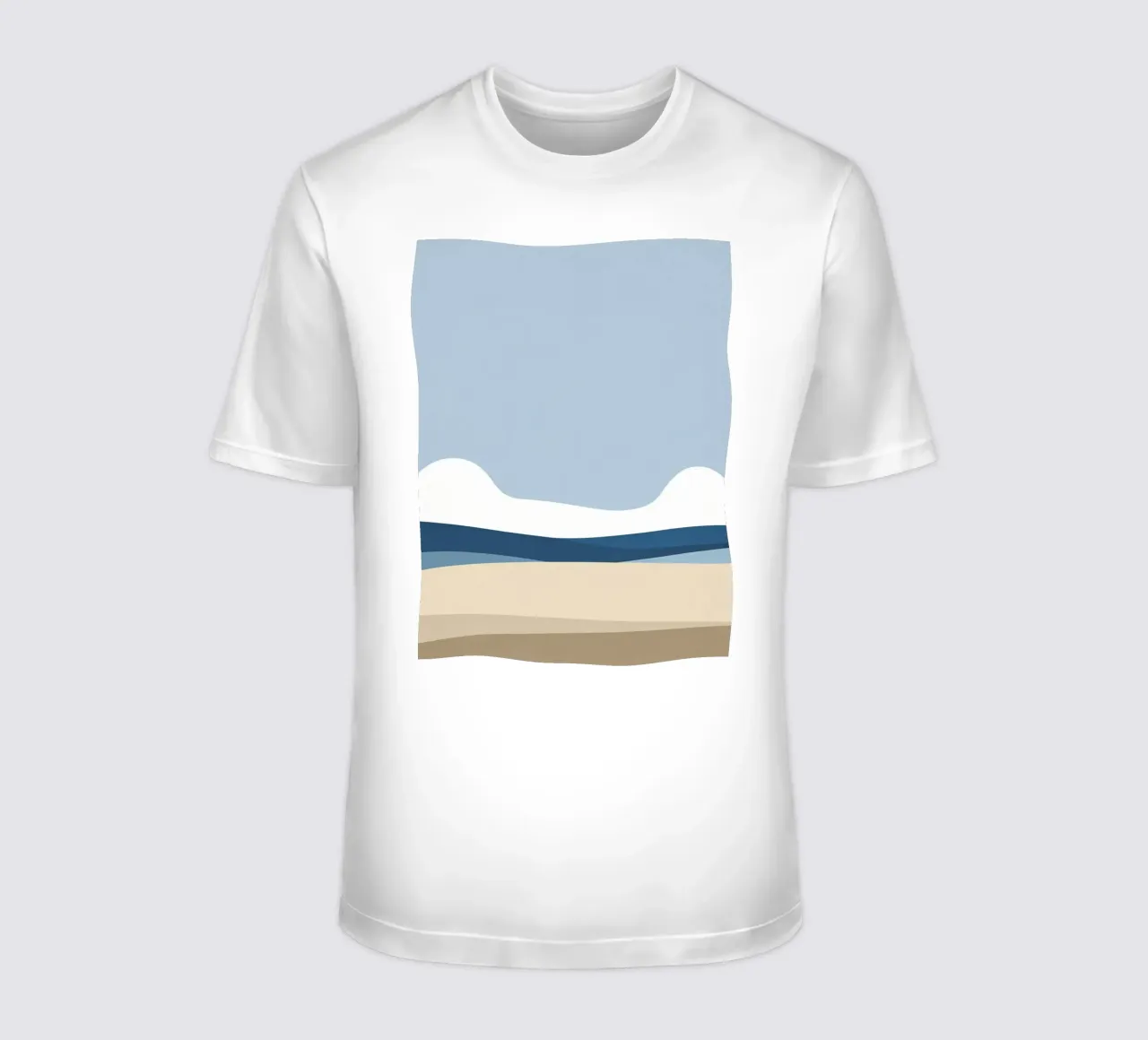 Semplice linea orizzontale che divide la composizione t-shirt da LIFESTYLE OBJECTS