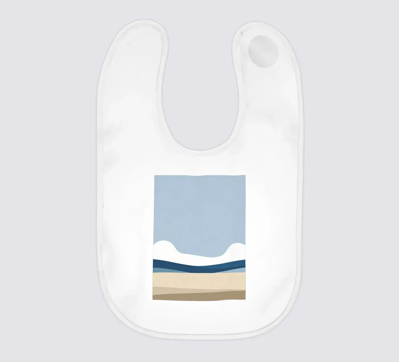 Semplice linea orizzontale che divide la composizione bavaglino da LIFESTYLE OBJECTS