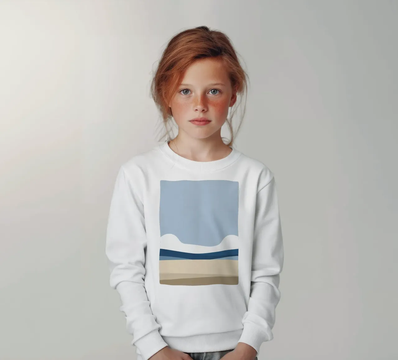 Semplice linea orizzontale che divide la composizione felpa bambino da LIFESTYLE OBJECTS
