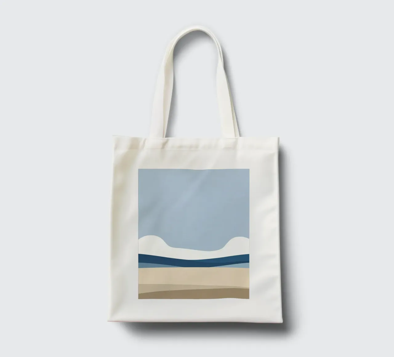 Semplice linea orizzontale che divide la composizione borsa in juta da LIFESTYLE OBJECTS