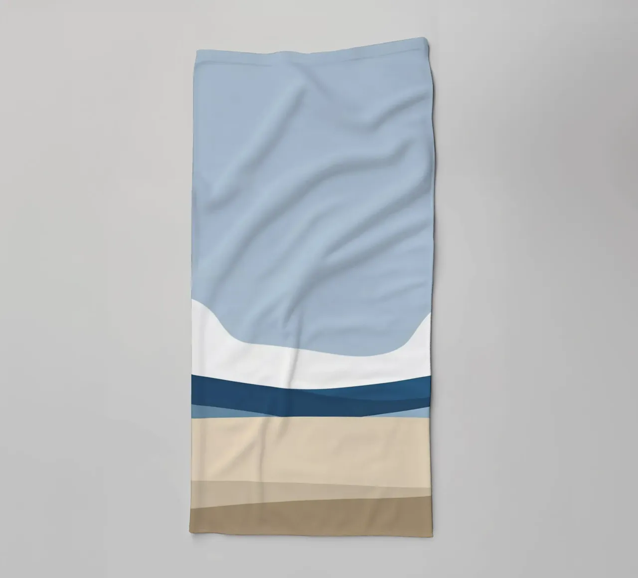 Simple horizontal line dividing composition towel by LIFESTYLE OBJECTS