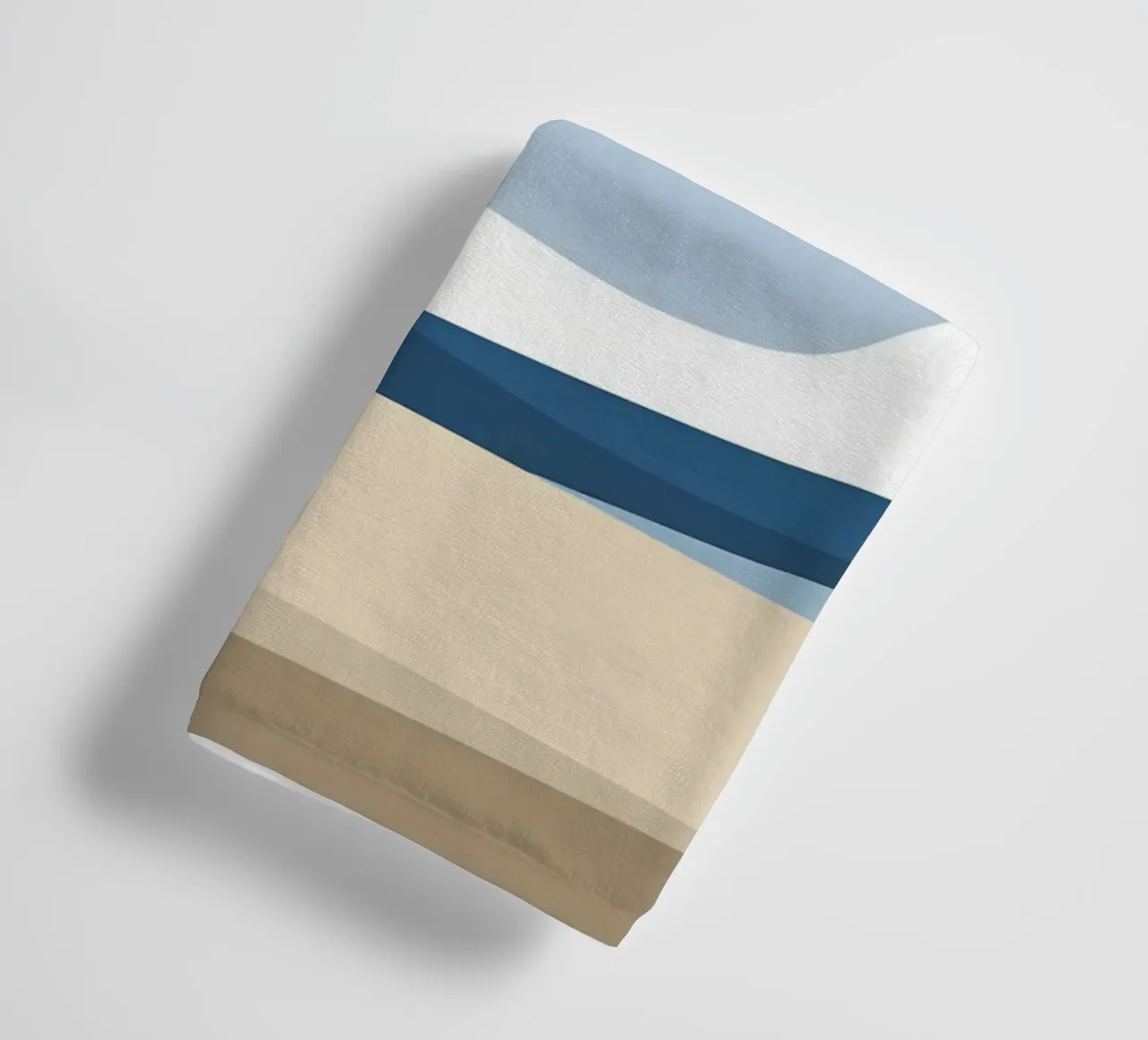 Simple horizontal line dividing composition towel by LIFESTYLE OBJECTS