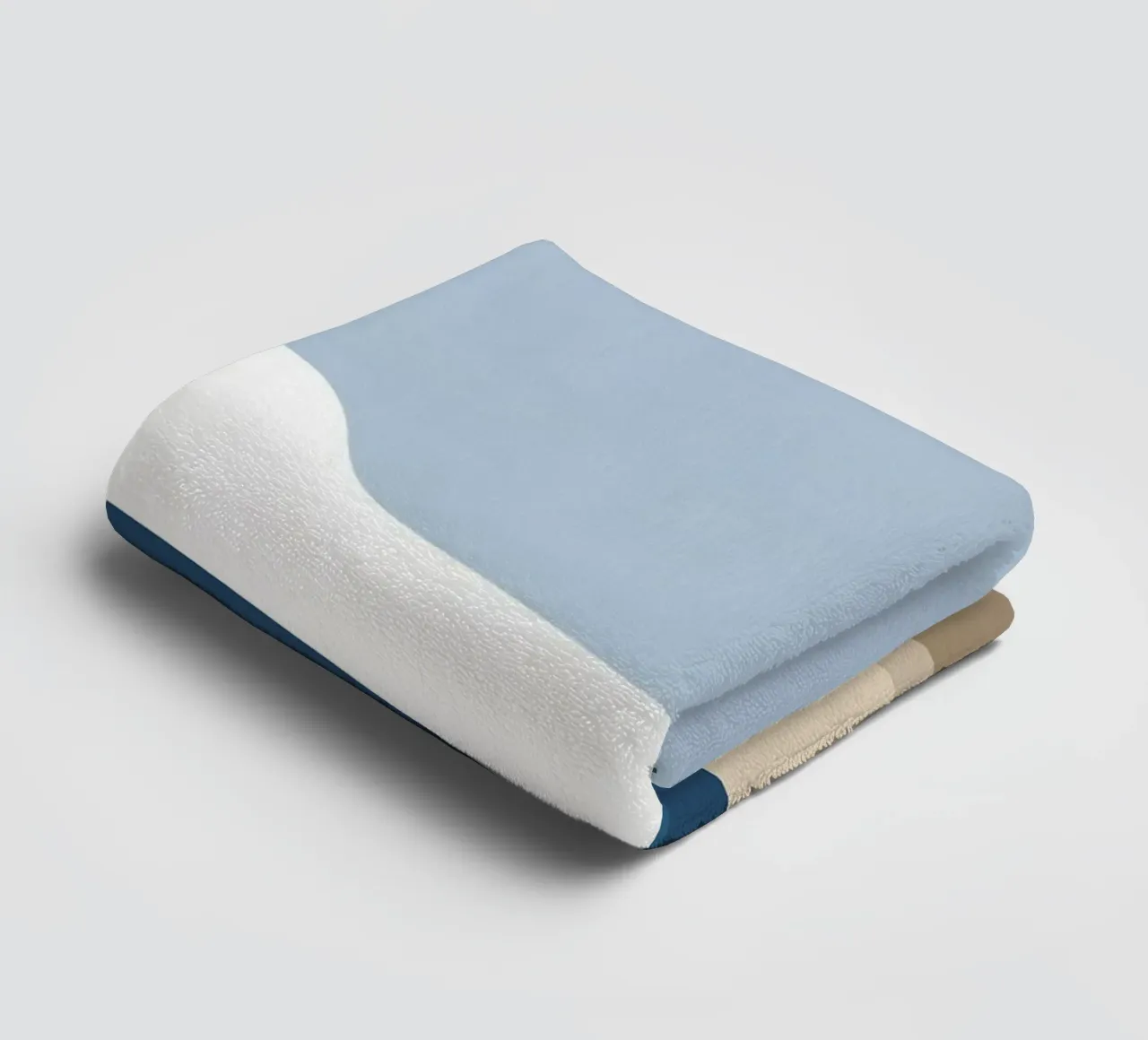 Simple horizontal line dividing composition towel by LIFESTYLE OBJECTS