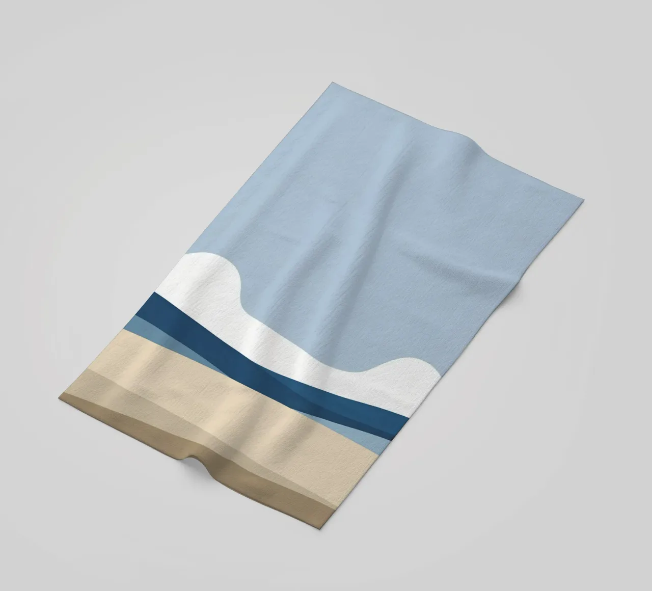 Semplice linea orizzontale che divide la composizione telo mare da LIFESTYLE OBJECTS