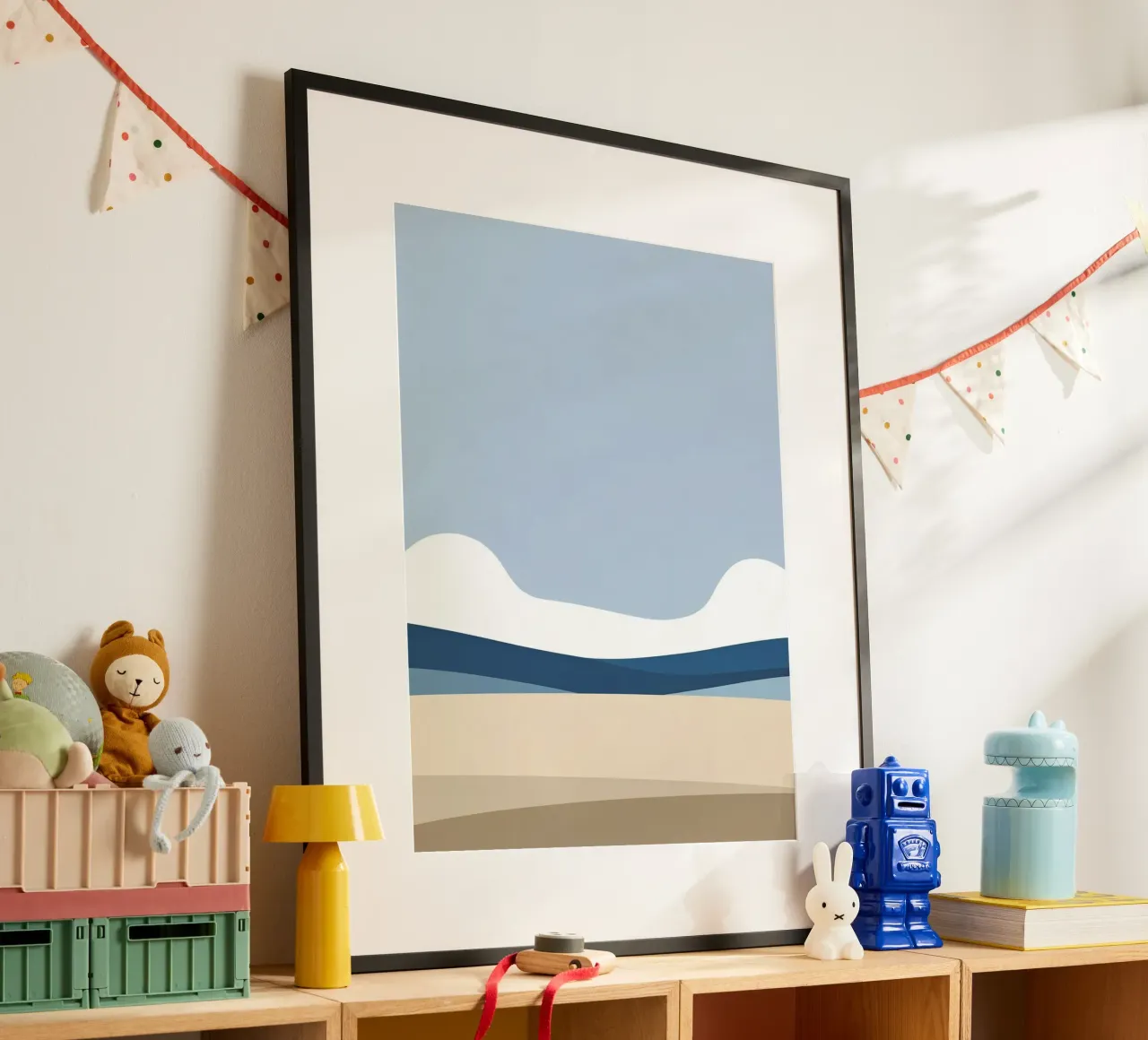 Semplice linea orizzontale che divide la composizione carta hahnemühle da LIFESTYLE OBJECTS