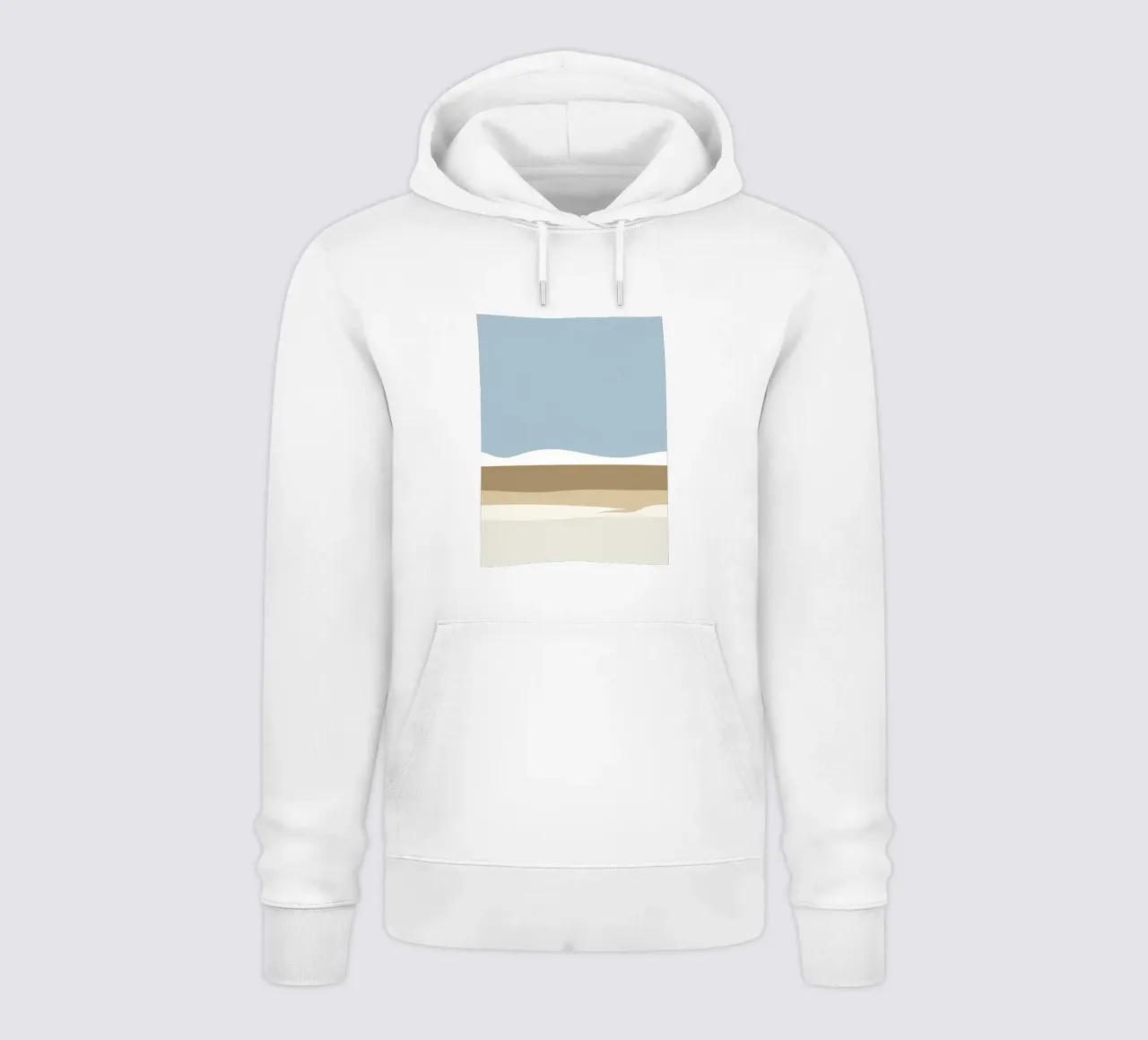 Semplice linea orizzontale che divide la composizione felpa con cappuccio da LIFESTYLE OBJECTS