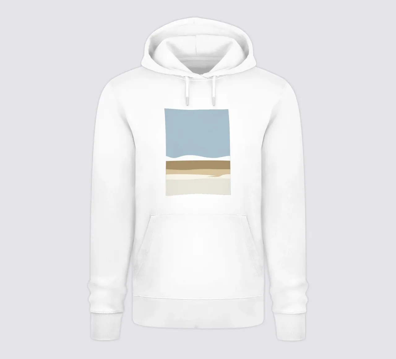 Semplice linea orizzontale che divide la composizione felpa con cappuccio da LIFESTYLE OBJECTS