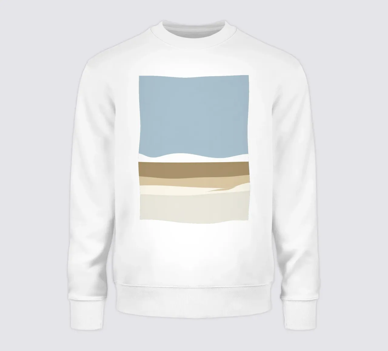Composición dividida por una simple línea horizontal sudadera de LIFESTYLE OBJECTS