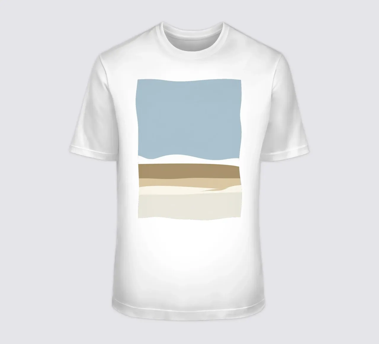 Semplice linea orizzontale che divide la composizione t-shirt da LIFESTYLE OBJECTS