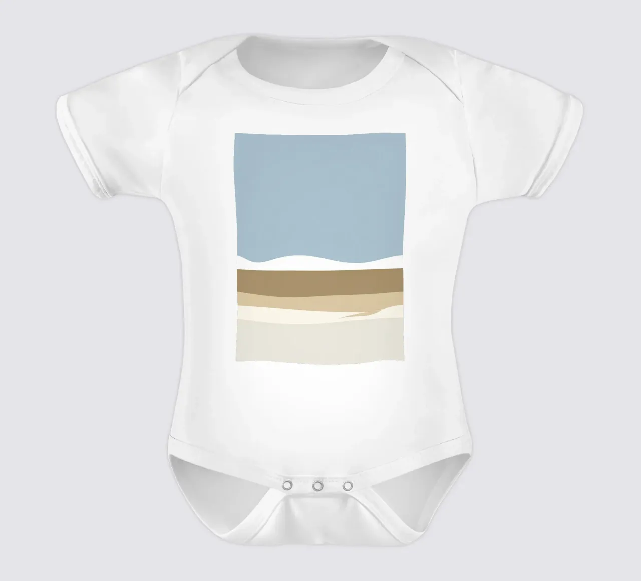 Semplice linea orizzontale che divide la composizione body neonato maniche corte da LIFESTYLE OBJECTS