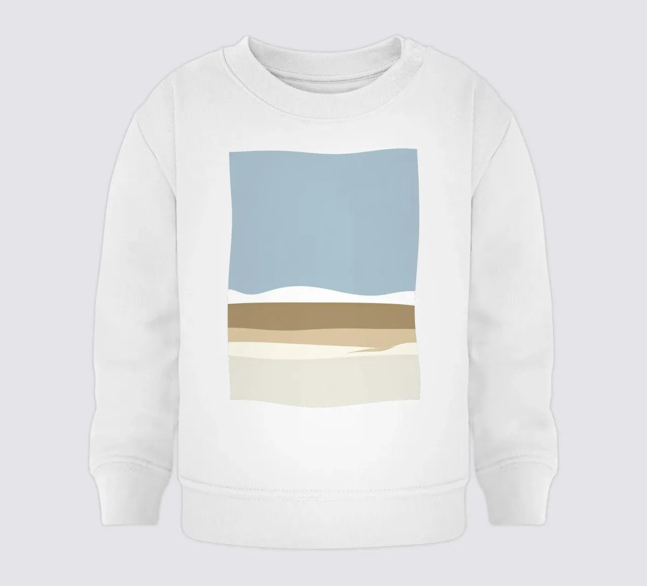 Eenvoudige horizontale lijn die compositie verdeelt baby sweatshirt van LIFESTYLE OBJECTS