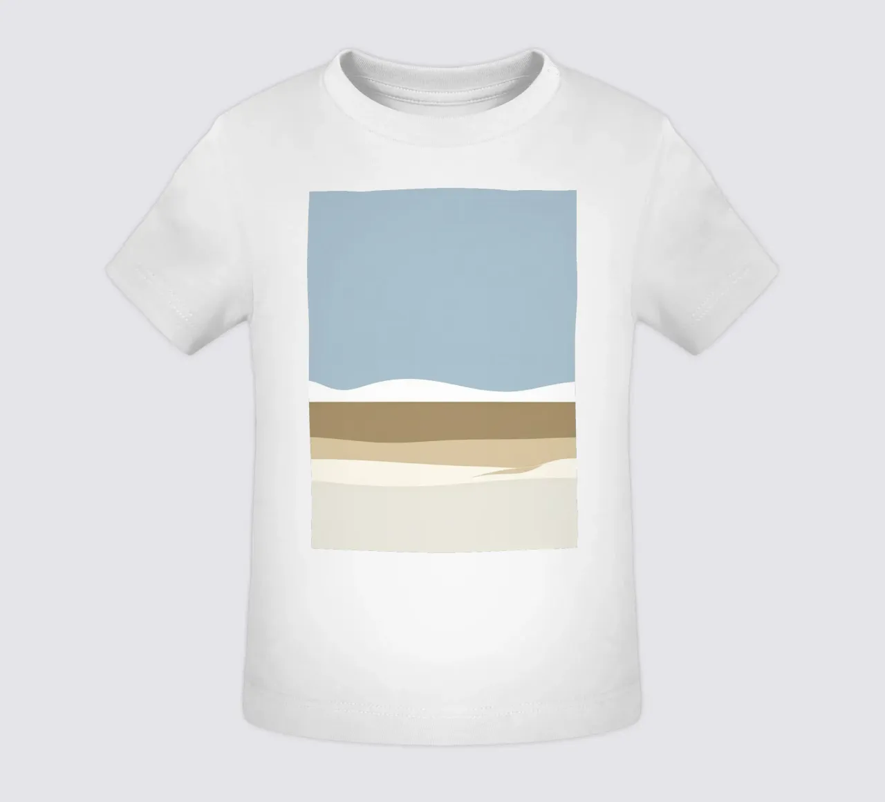 Semplice linea orizzontale che divide la composizione maglietta neonato da LIFESTYLE OBJECTS