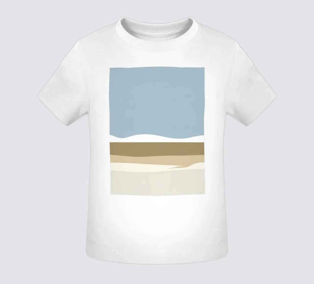 Semplice linea orizzontale che divide la composizione maglietta neonato da LIFESTYLE OBJECTS