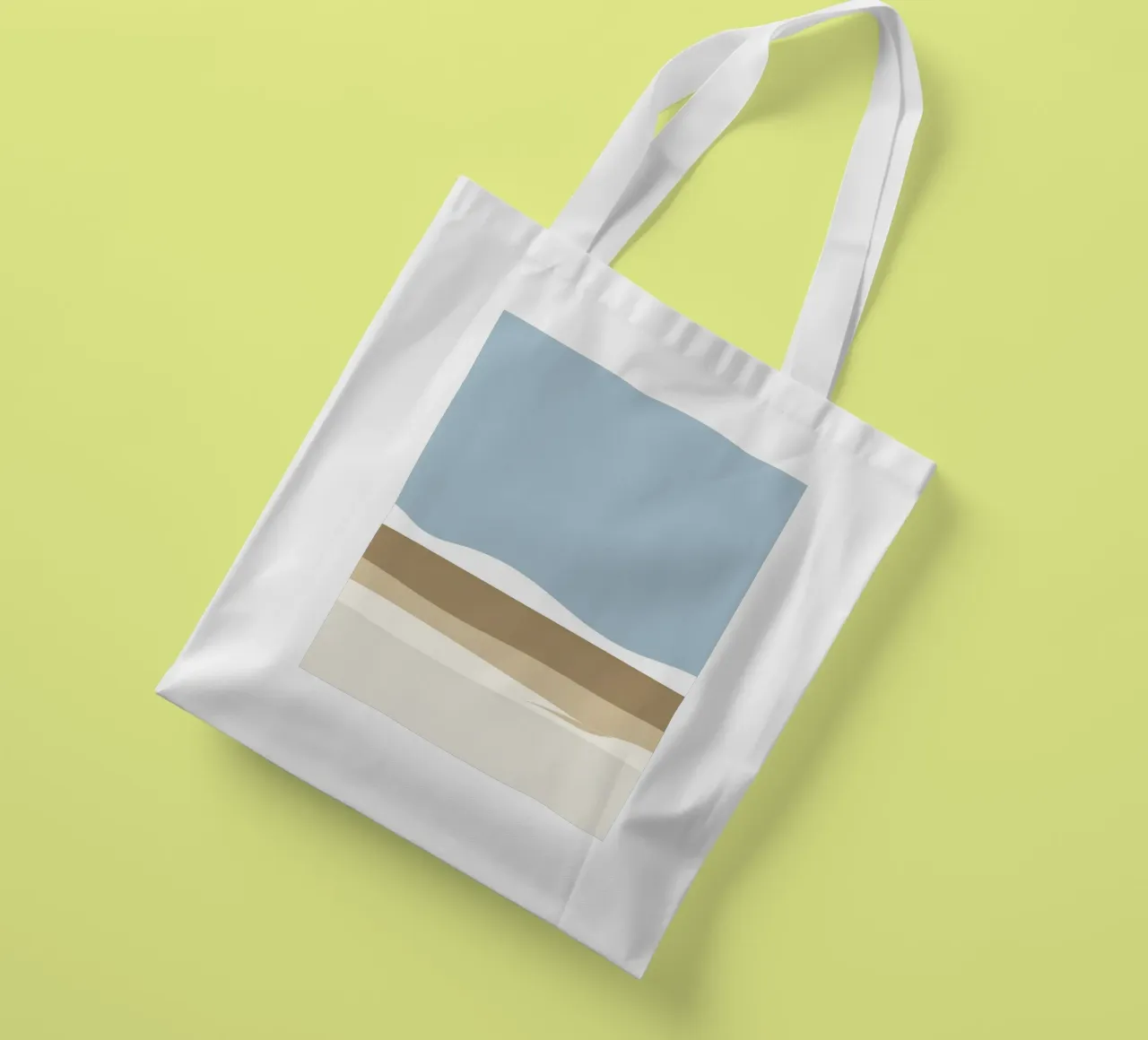 Semplice linea orizzontale che divide la composizione borsa in juta da LIFESTYLE OBJECTS