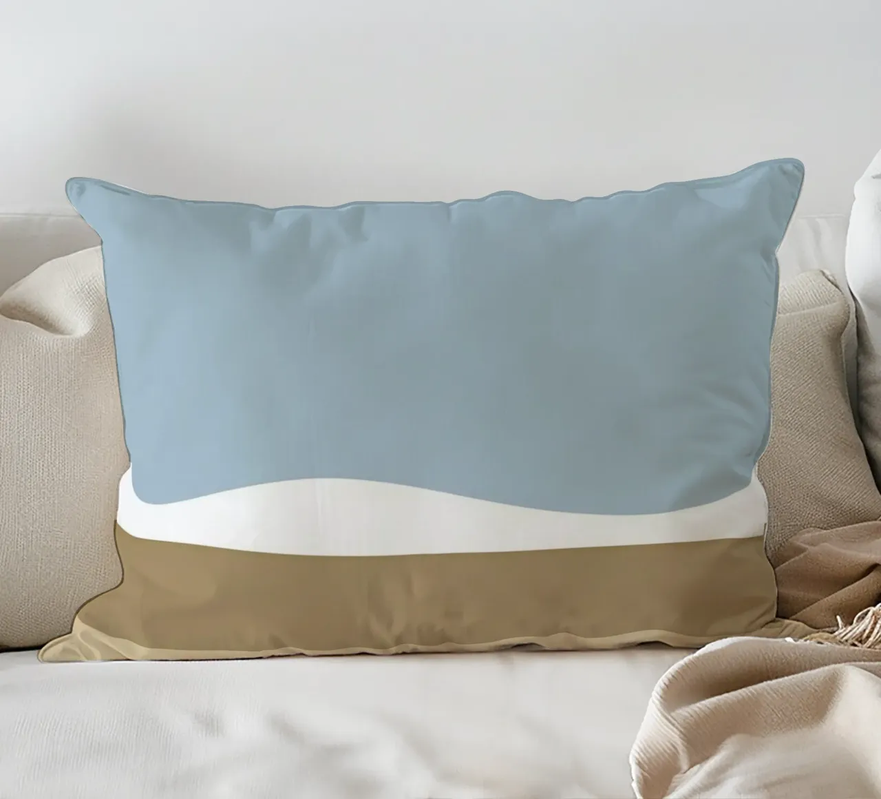 Semplice linea orizzontale che divide la composizione cuscino da LIFESTYLE OBJECTS